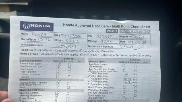 Honda Jazz 1.5 i-MMD Hybrid EX 5dr eCVT Hybrid Hatchback 
